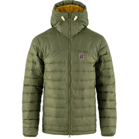 Kurtka puchowa ocieplana męska Fjällräven Expedition Pack Down Hoodie M Green-Mustard Yellow (F86121-620-161)