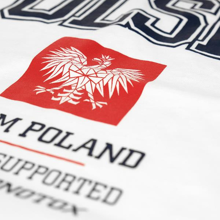 T-shirt damski Monotox POLSKA COLLEGE W BIAŁY Biały (POLSKACOL20WWHITE)
