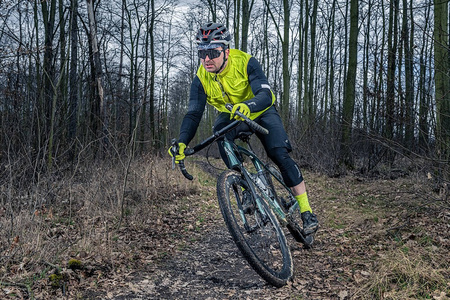 Rękawiczki rowerowe męskie SILVINI Grato MA1641 skórzane elementy żółte (3120-MA1641/4211)