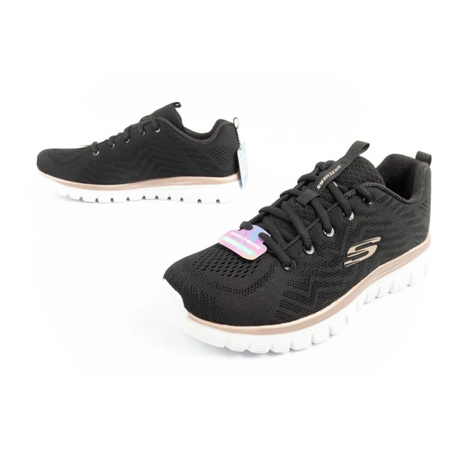 Skechers Graceful-Get buty damskie sportowe wygodne lekkie oddychające (12615/BKGD)