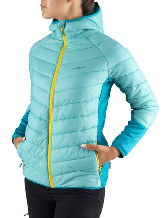 Kurtka damska z kapturem Viking Becky Warm Pro Lady ocieplana polartec primaloft turkusowa (750/24/3232/7000)