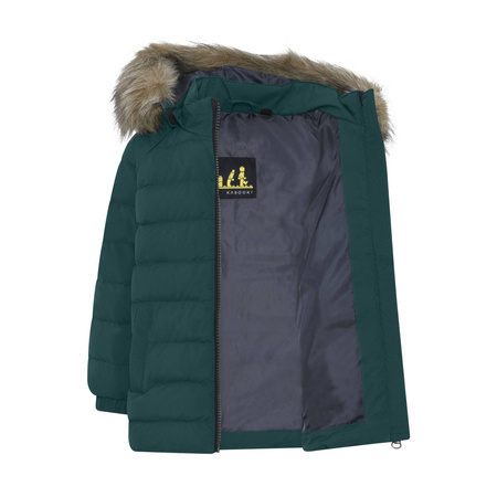 Wyprzedaż - Kurtka puchowa dziecięca Lego Wear LWJULIO 714 Jacket z odblaskowymi elementami zielona (22886-827)