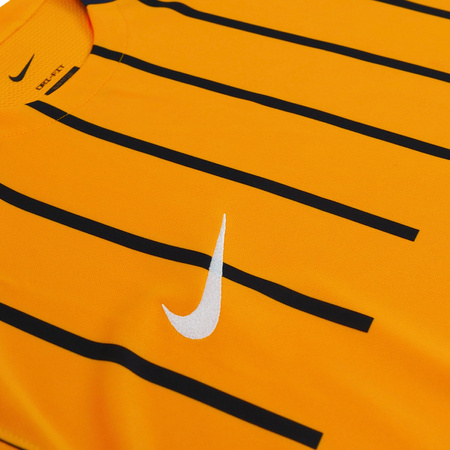 Koszulka męska Nike Dri-FIT ciemnożółto-czarna (FD7752 739)