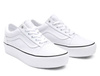 Trampki damskie białe Vans Old Skool Platform Tonal Check (VN0A3B3U42B)