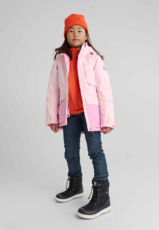 Wyprzedaż - Czapka zimowa dziecięca Reima Beanie Kalotti Red Orange Junior z certyfikowanej wełny pomarańczowa (5300232A-2820)