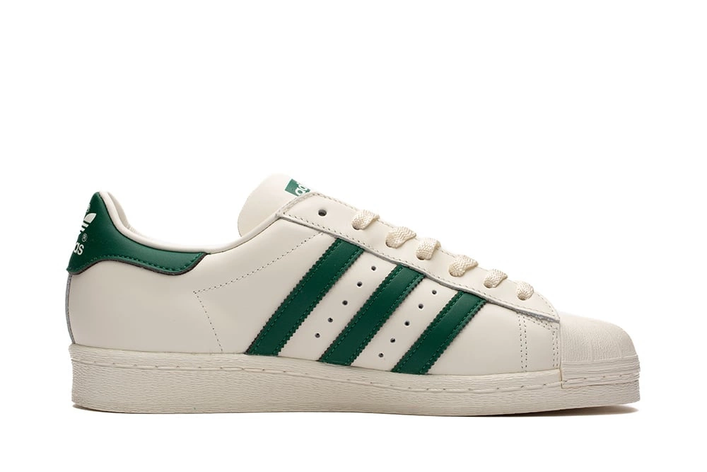 Buty sk rzane m skie adidas Superstar 82 Cloud White Dark Green