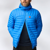 Wyprzedaż - Kurtka zimowa z kapturem męska Fjällräven Expedition Lätt Hoodie M UN Blue puchowa niebieska (F86119-525)