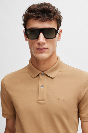 Koszulka Polo męska BOSS Pallas BEIGE regular fit beżowa (50468301-260)