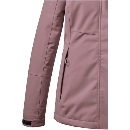 Wyprzedaż - Kurtka zimowa z kapturem damska Killtec KOW 140 parka techniczna outdoorowa różowa (37411/523)