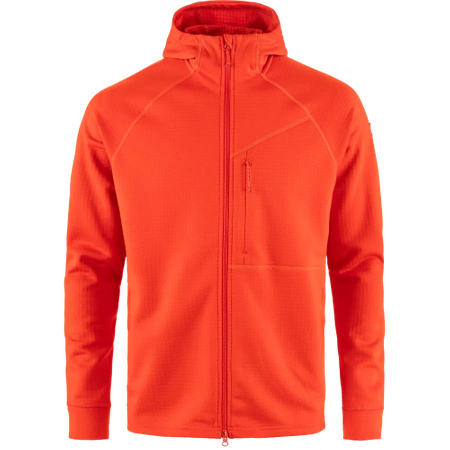 Polar męski Fjällräven Abisko Grid Fleece Hoodie M Flame Orange (F12600228-214)