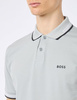 Koszulka Polo męska BOSS Paul Light/Pastel Grey slim fit szara (50506193-052)