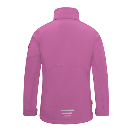 Kurtka softshell dziecięca dla dziewczynki Trollkids Girls Balestrand Jacket mallow pink/papaya (617-242)