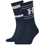 Skarpety unisex Tommy Hilfiger TH MEN SOCK 2P SPORT PATCH Granatowe (701222630002)