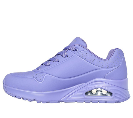 Buty sportowe damskie Skechers Uno Stand On Air lifestylowe sneakersy fioletowe (73690-LIL)