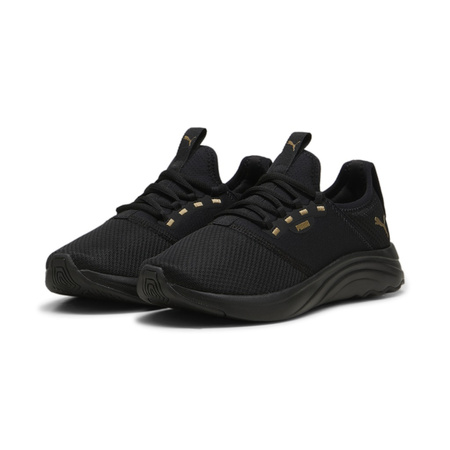 Buty sportowe damskie Puma Softride Aria Wn S Black Gold sneakersy czarne (309823-02)