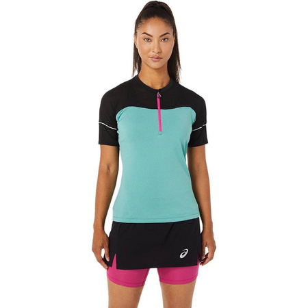 Koszulka Asics Fujiitrail Top W Błękitno-Czarna (2012B927-303)