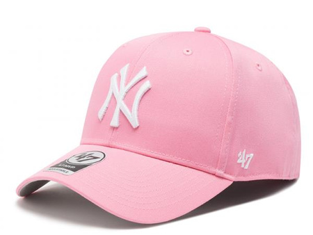 Czapka z daszkiem damska/męska 47 Brand MLB NEW YORK YANKEES różowa (B-RAC17CTP-RSA)