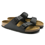 Klapki damskie/męskie Birkenstock Arizona Birko-Flor Black narrow wąskie czarne (51793)