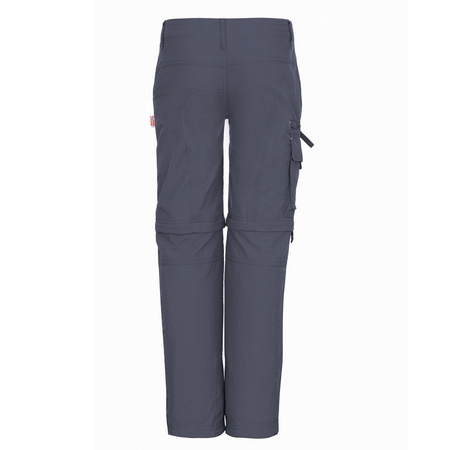 Spodnie trekkingowe dziecięce Trollkids Oppland Pants Slim Fit outdoorowe szare (111-602)