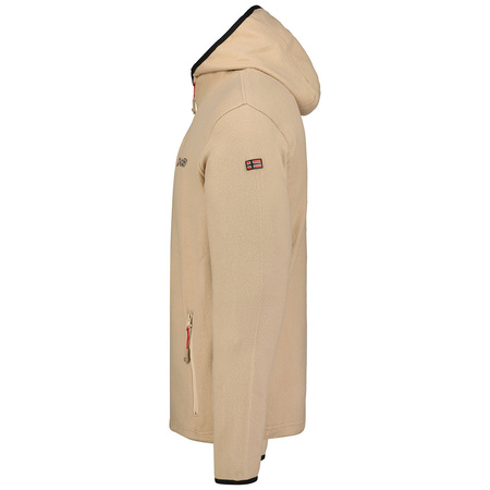 Polar męski z kapturem Geographical Norway Unicia beżowy EO MEN 235 (WW4510H/GNO-BEIGE)