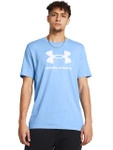 Koszulka treningowa męska Under Armour Logo t-shirt sportowa niebieska (1382911-465)