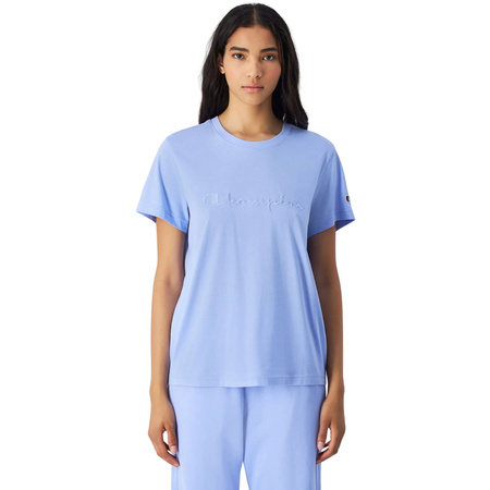Koszulka damska Champion SS Tee błękitna (117650 BS186)
