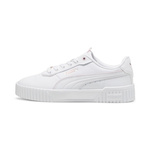Wyprzedaż - Buty sportowe damskie Puma Carina 2.0 Lux sneakersy skórzane białe (395017-05)