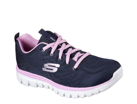Buty sportowe damskie fioletowe Skechers Graceful Get Connected (12615-NVPK)