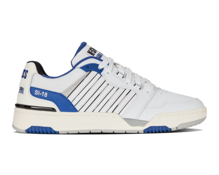 Męskie sneakersy K-Swiss SI-18 RIVAL WHITE/BLUE QUARTZ/BLACK-M (08531-125-M)