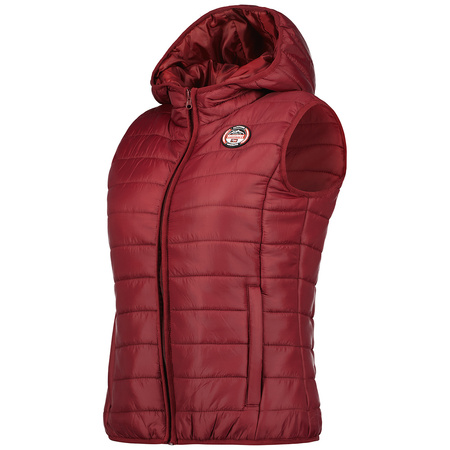 Bezrękawnik Geographical Norway VATIKA HOOD EO GIRL 233 bordowy dla dziewczynki (WW2008E/GNO-Burgundy)