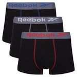 Bokserki męskie 3PAK Reebok SPORTS TRUNKS STOTT Czarny (15010)