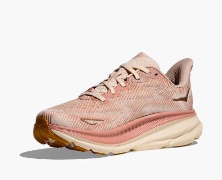 Buty do biegania damskie HOKA Clifton 9 Sandstone/Cream (1127896‑SNC)