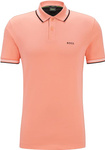 Koszulka męska Polo BOSS Paul Open Red slim fit czerwona (50506193-649)