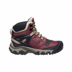 Buty trekkingowe damskie Keen Ridge Flex Mid WP bordowe wodoodporne trekkingowe (KE-1025485)