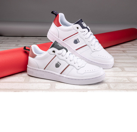 Buty sportowe męskie K-Swiss LOZAN MATCH LTH białe tenisówki skórzane (08903-119-M)