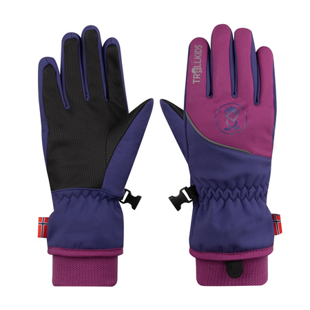 Rękawice softshell Trollkids Kids Trolltunga Glove dla chłopca/dziewczynki (931-243)