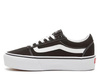 Buty damskie Vans WM WARD PLATFORM CANVAS BLK/WHT materiałowe sznurowane czarne (VN0A3TLC187)