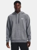 Bluza z kapturem męska UNDER ARMOUR Essential Fleece bawełniana z kieszenią szara (1373880-012)