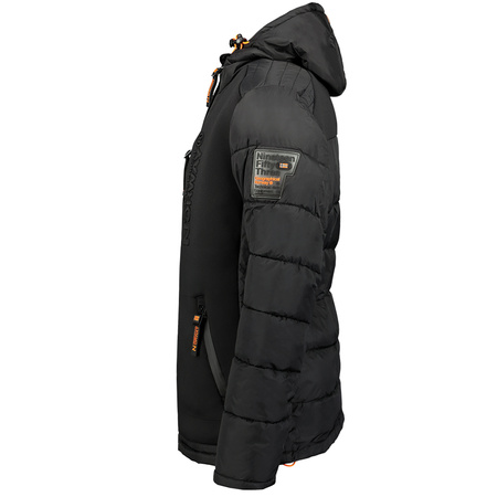 Kurtka męska Geographical Norway BEACHWOOD BLACK-FORANGE DB MEN 068 BS4 BLACK (WU6631H/GN-NOIR)