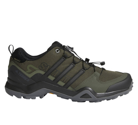 Buty trekkingowe męskie zielone adidas Terrex Swift R2 GTX Gore-Tex z membraną niskie (CM7497)