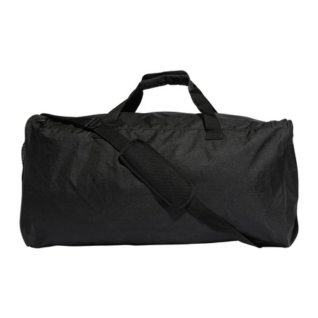 Torba sportowa LINEAR DUFFEL L BLACK/WHITE na ramię regulowana duża pojemność czarna (HT4745)