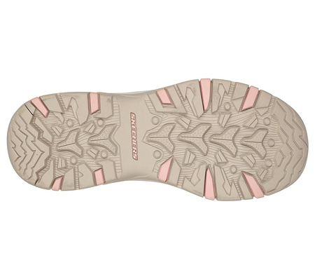 Wyprzedaż - Buty trekkingowe damskie Skechers Relaxed Fit Trego Rocky Mountain RM beżowe (158258-NAT)