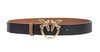 Skórzany pasek z klamrą Pinko LOVE BERRY H3 BELT 100125-A1K3 czarny (3 cm)