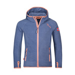 Kurtka polarowa dziecięca dla dziewczynki Trollkids Girls Sandefjord Jacket lotus blue/dahlia (360-185)