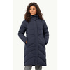 Wyprzedaż - Kurtka zimowa damska Jack Wolfskin MARIENPLATZ COAT W night blue Down Insulated granatowa  (1206971_1010)
