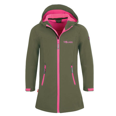 Płaszcz softshell Trollkids Girls Lillesand Coat dla dziewczynki (602-337)