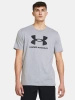 Koszulka sportowa męska Under Armour Logo t-shirt treningowy szary (1382911-035)