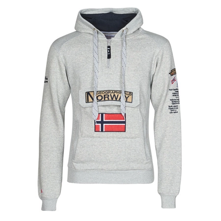 Bluza męska Geographical Norway 3/4 GYMCLASS HZ B-GREY 100 (WT1888H/GN B-Grey)