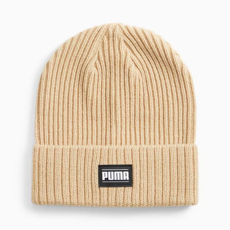 Czapka zimowa damska/męska Puma Classic Cuff Beanie beżowa (024826-03)