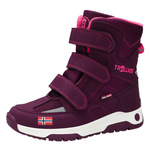 Buty zimowe dziecięce Trollkids Kids Lofoten Winter Boots wodoodporne wysokie fioletowe (159-422)